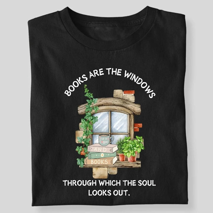 BOOKS ARE THE WINDOWS T-SHIRT