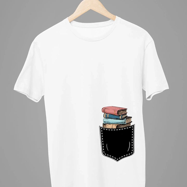 BOOKS IN THE POCKET T-SHIRT