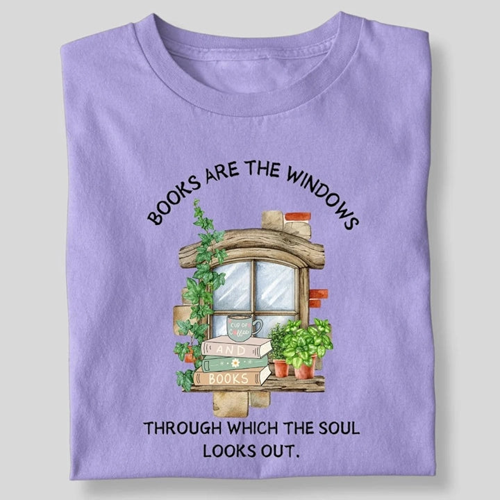 BOOKS ARE THE WINDOWS T-SHIRT