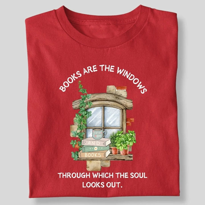 BOOKS ARE THE WINDOWS T-SHIRT