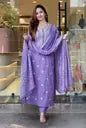 Women Viscose Rayon Kurta Pant Dupatta Set