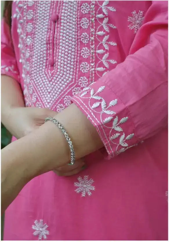 Women Viscose Rayon Kurta Pant Dupatta Set