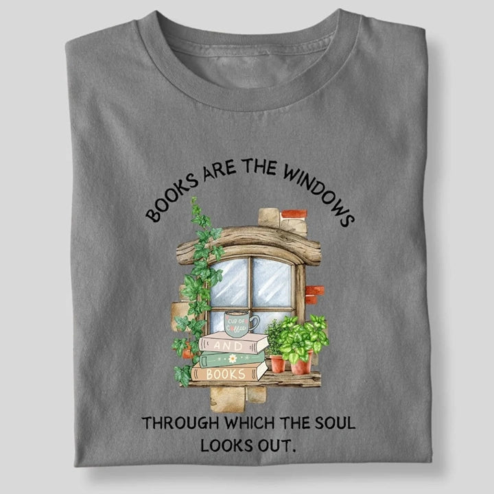 BOOKS ARE THE WINDOWS T-SHIRT