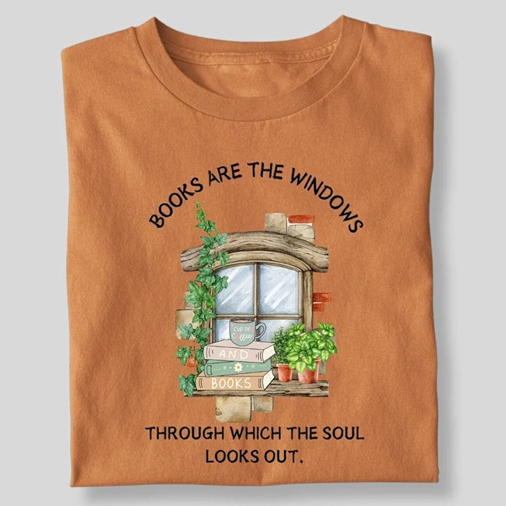 BOOKS ARE THE WINDOWS T-SHIRT