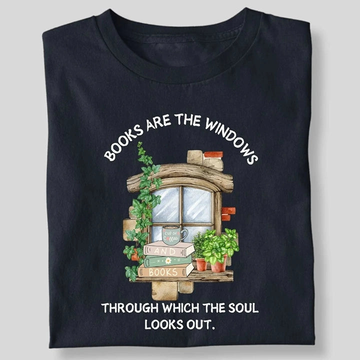 BOOKS ARE THE WINDOWS T-SHIRT