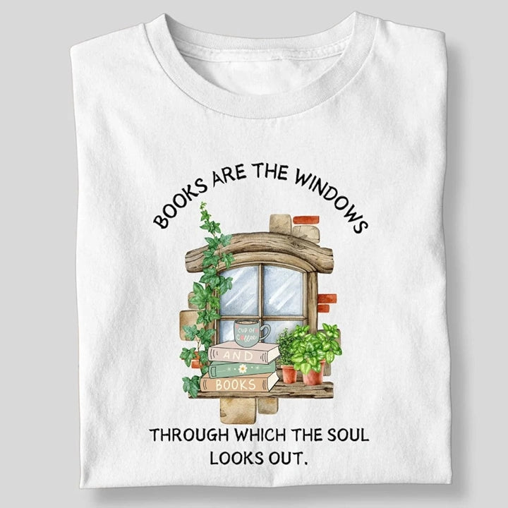 BOOKS ARE THE WINDOWS T-SHIRT