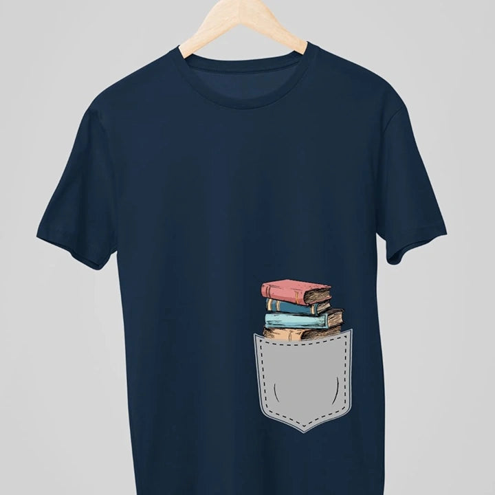 BOOKS IN THE POCKET T-SHIRT
